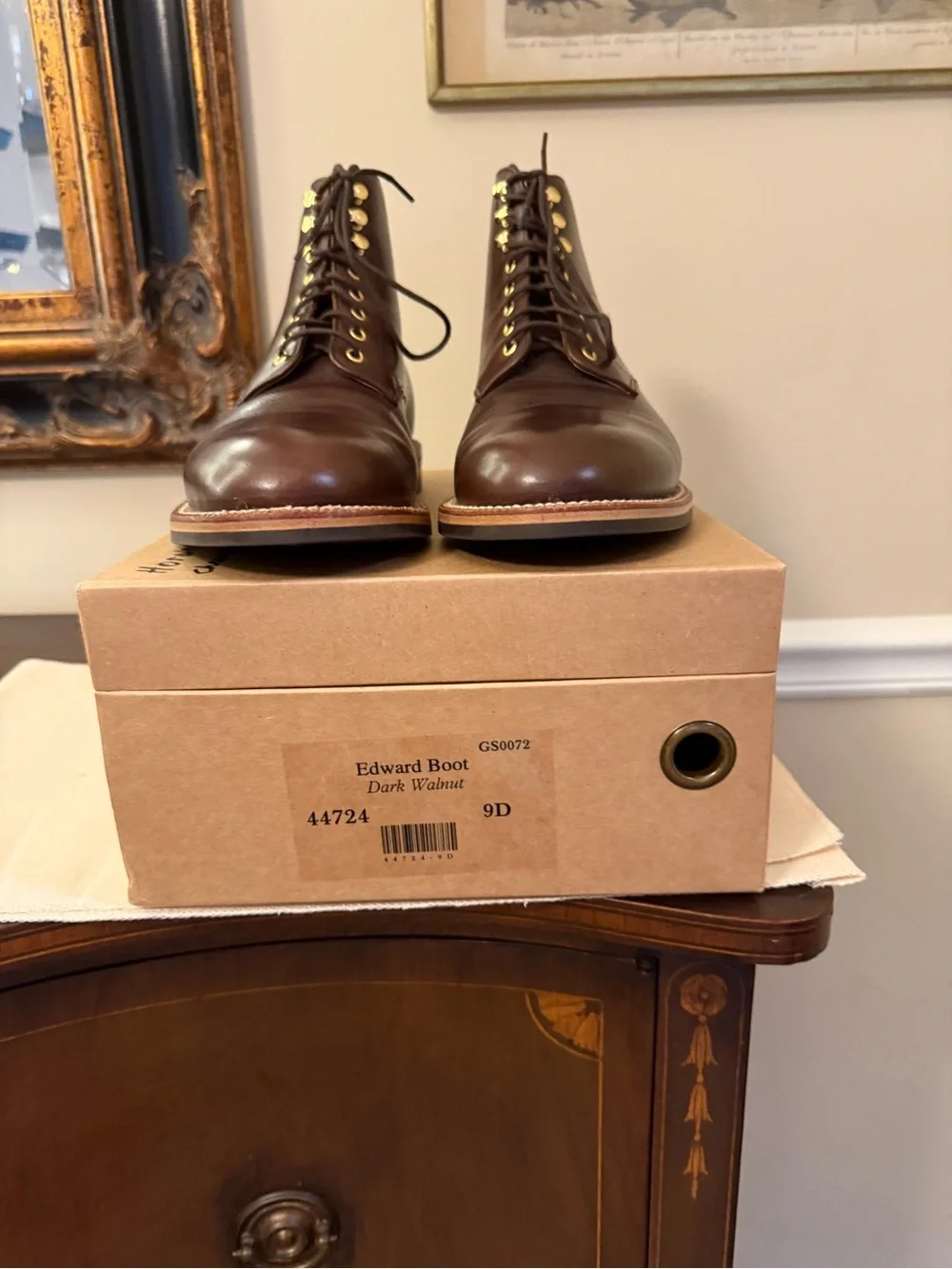 Grant Stone Edward Boot in Dark Walnut Chromexcel